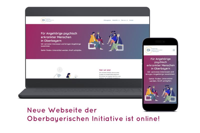 Neu: Webseite für Angehörige psychisch Erkrankter in Oberbayern
